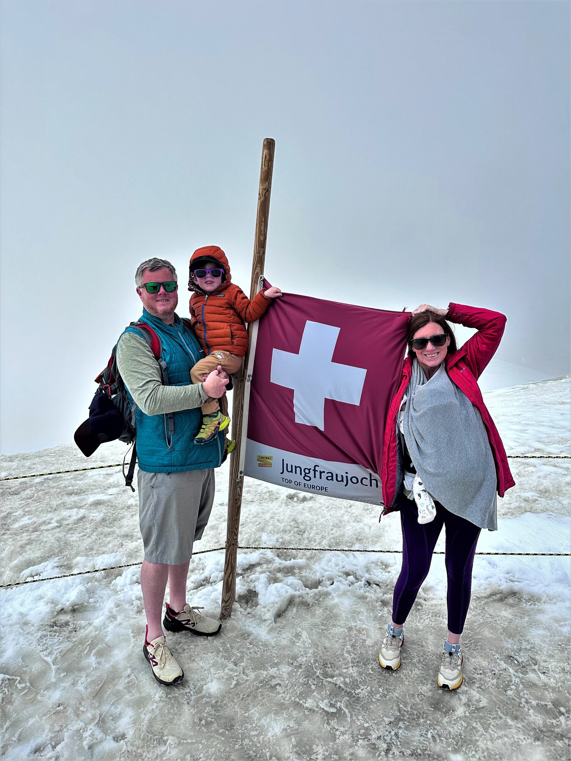 Sarah Lafayette, David Osgood and Finn Osgood